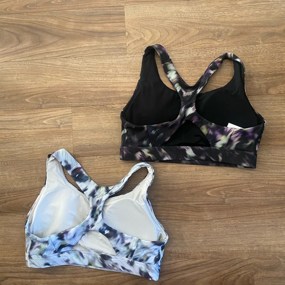 Athleta 2 Pack Ultimate Bra Black & White Lyra Garden-Size S - Picture 6 of 9
